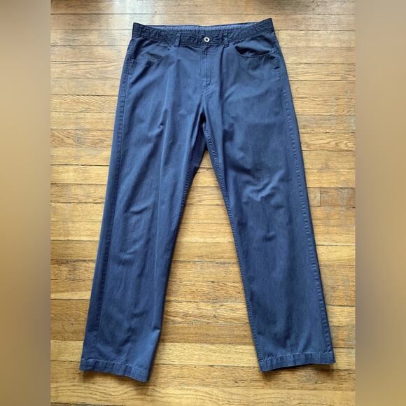 CALVIN KLEIN Lightweight Blue Cotton Pants sz 36x32 (actual 36x31) - Picture 1 of 10